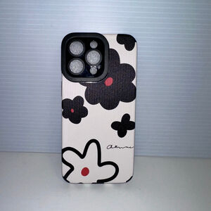 New in Packaging Cell Phone Case for Apple 15 Pro Max - White, Black, Red Floral